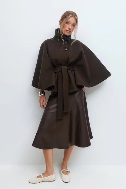 Solenne Cape Coat